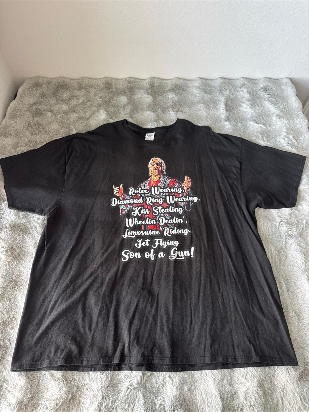 Rick Flair Rolex Wearing Diamond Ring Wearing Kiss Mens TShirt 4xl0375 Rick Flair Rolex Wearing Diamond Ring Wearing Kiss Mens TShirt 4xl0375